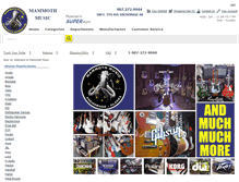 Tablet Screenshot of mammothmusic.com